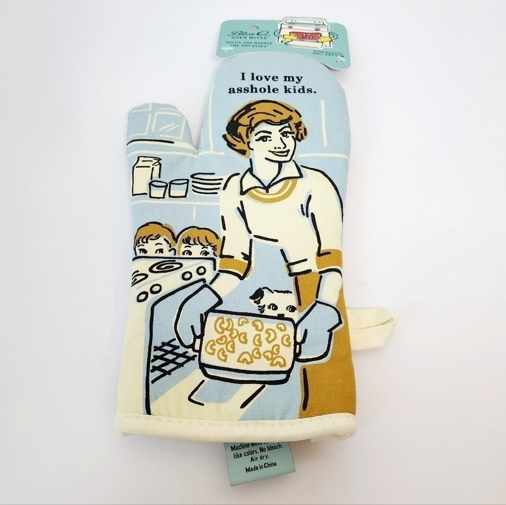 Blue Q I Love My A**hole Kids Oven Mitt NWT